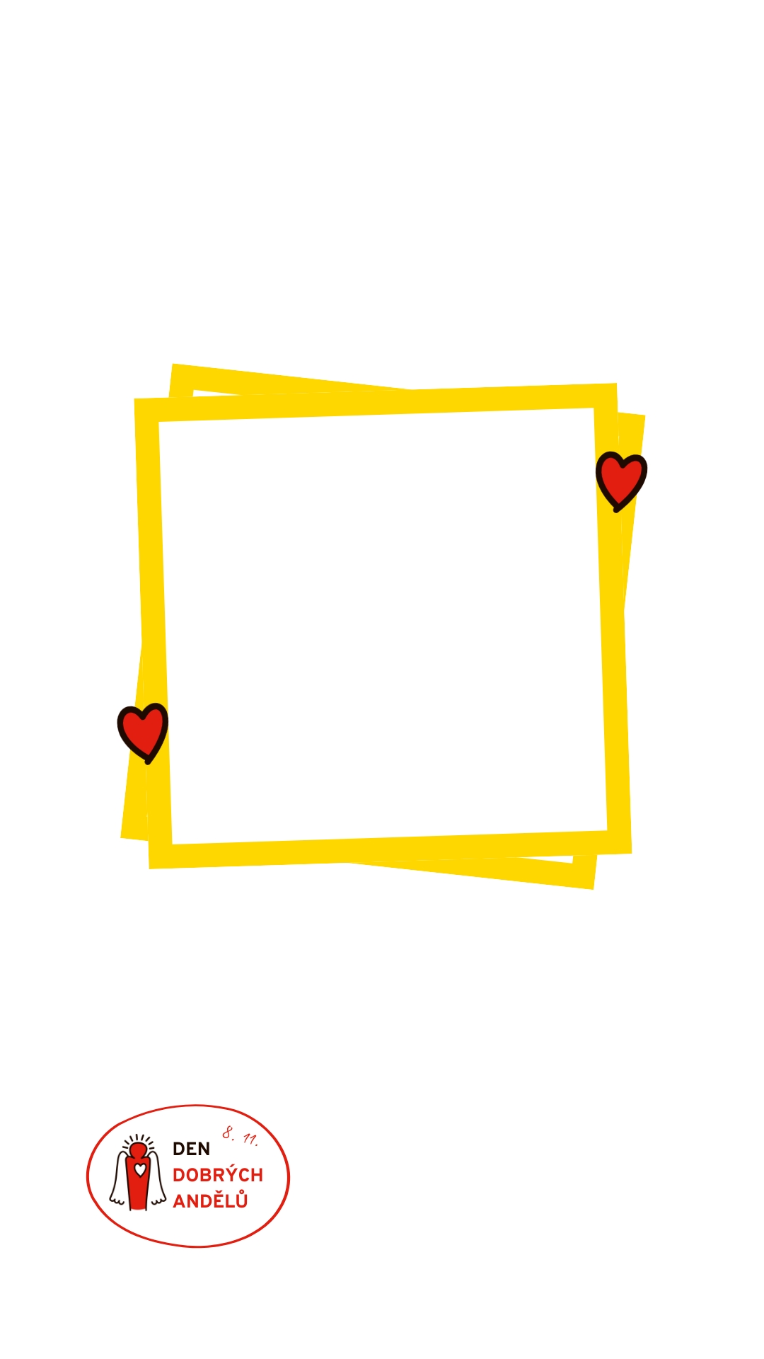 Šablona se srdíčky